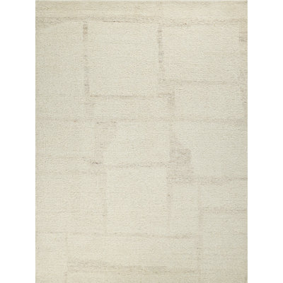Kokomo low pile handmade wool indoor Ivory/Taupe Area Rug