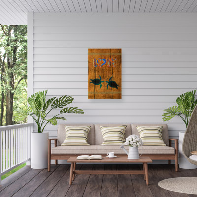 «Marcus Jules Turtle Loves Outdoor» - toile