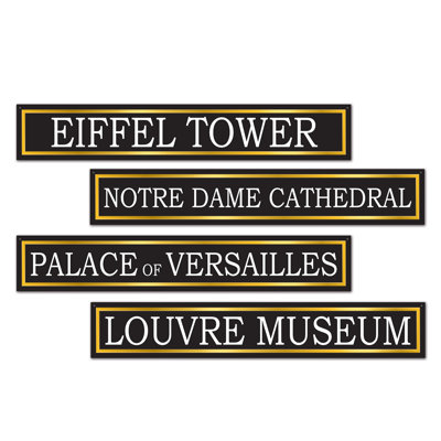 Découpes de plaques de rue françaises