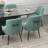 Dinnington Velvet Upholstered Side Chair With Black Legs-811335367
