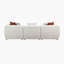Canapé en chenille moderne et contemporain Hoskin de 121 po avec ressorts ensachés haute densité, 4 coussins décoratifs et commodité pré-assemblé
