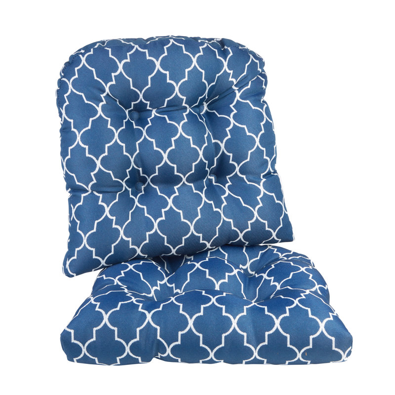 Non-Slip Dining Room And Kitchen Seat Cushions, 15 X 15 X 3 Inches, Blue