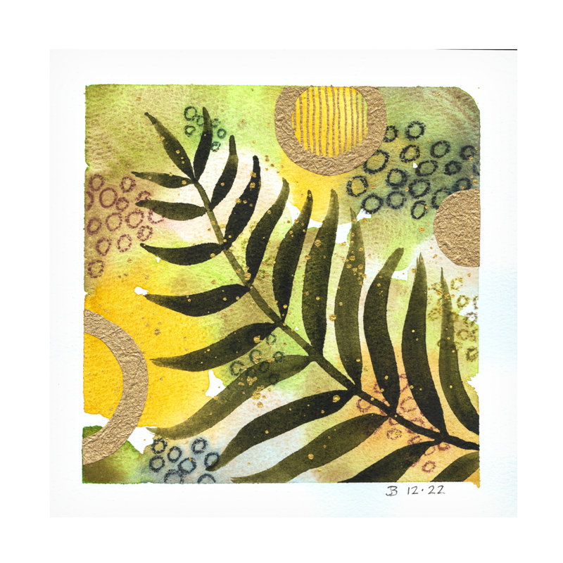 Art sur toile Jocelyn Benford, H 14 po x l 14 po