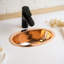 ALFIQ 469.9mm L x 469.9mm W Copper Circular Sink