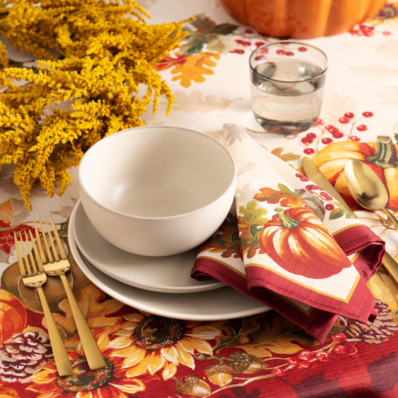 Alberta Polyester No Pattern Square Napkin