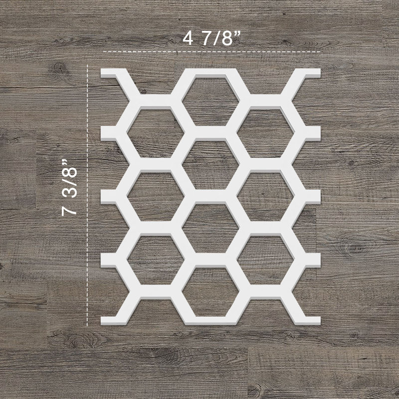 Panneau mural Westmore, H 7,4 po x l 4,875 po x P 0,375 po