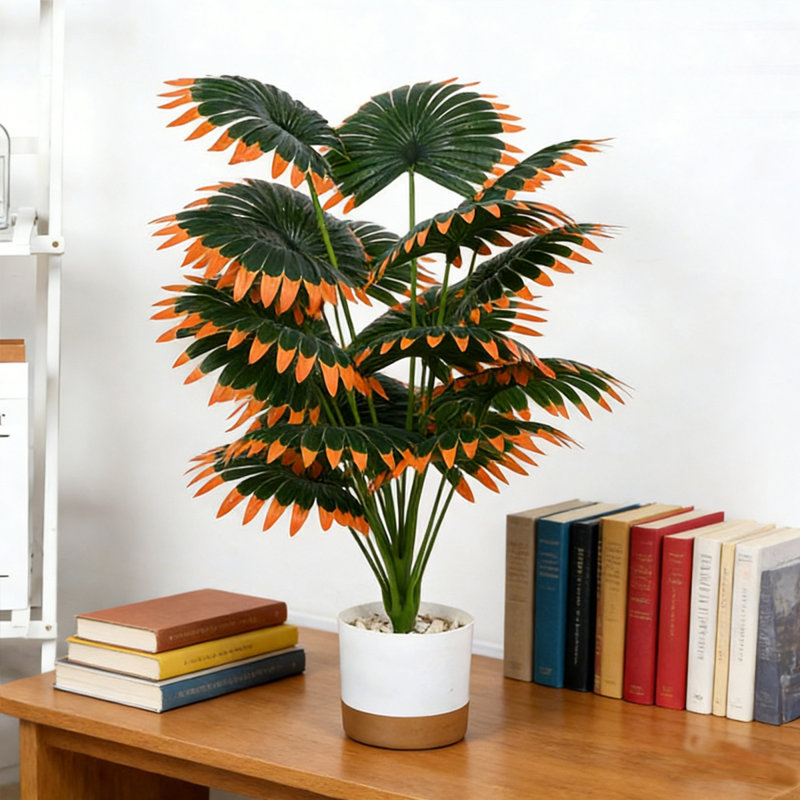 23-27 po de haut palmier artificiel avec plante artificielle