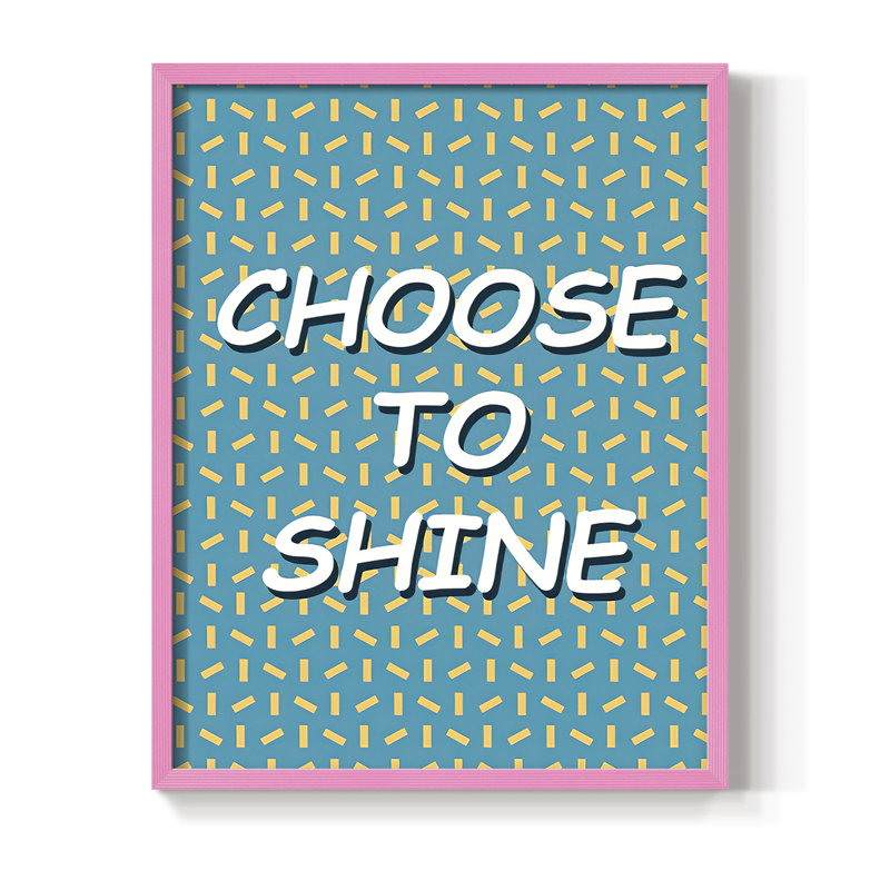 «Shining Day II», reproduction encadrée - bois massif, H 21 po x l 17 po, Rose