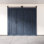 Porte de grange haut de gamme non assemblée et fini 84 po Homacer, quatre portes de 20 po x 84 po avec quincaillerie de fixation supérieure pliable Homacer