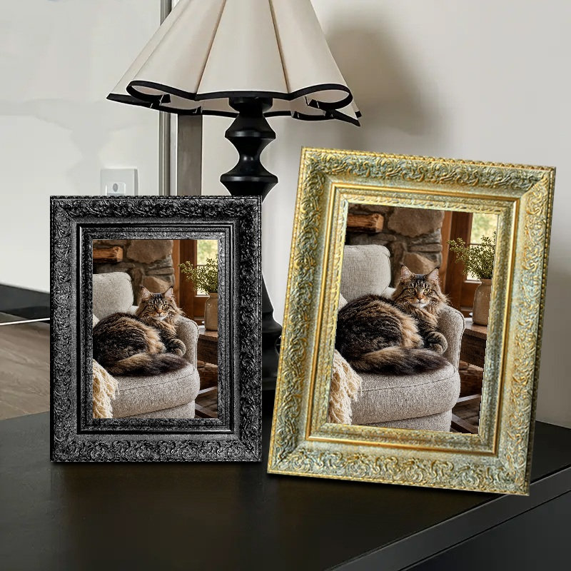 Cadre photo mural antique 3 pièces 8 "x 10" avec protecteur photo