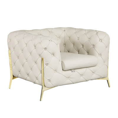Fauteuil 100% cuir italien Global United
