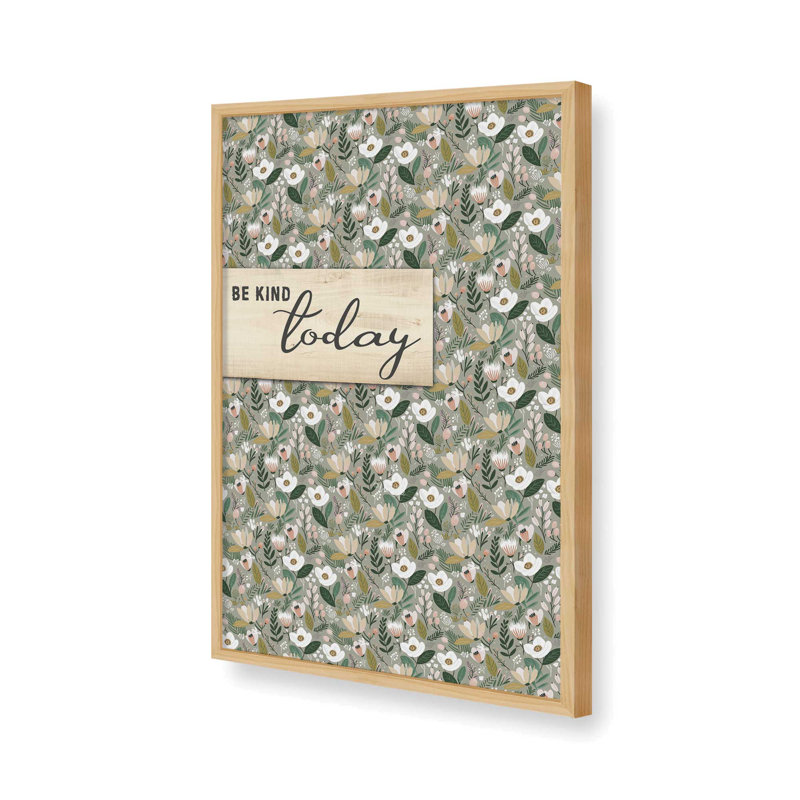 «Be Kind Today» par Marla Rae, reproduction d'art, L 24 po x H 36 po, Tanné, Impression encadrée
