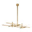 Sean Lavin Cityscape 6-light Stacked X-Large Linear Chandelier in Bronze with Crystal shade-986002184