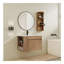 Meuble-lavabo mural 30 po avec lavabo et support de rangement, portes à fermeture douce, armoire combinée (-emballage)