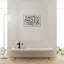 Abstrait, art au trait noir et blanc, «Articles IX», reproduction d'art sur toile encadrée -66777391-66777389