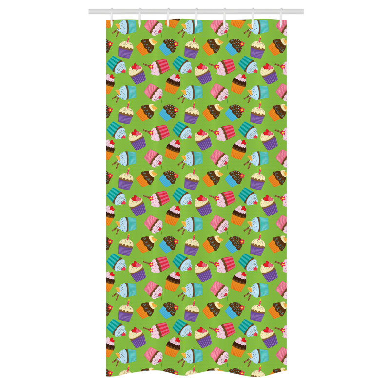 Elmin Shower Curtain with Hooks Included, 72" H x 36" W