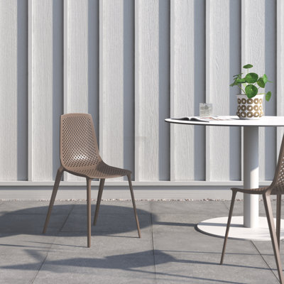Araelynn Weather-Resistant Stackable Patio Dining Chairs