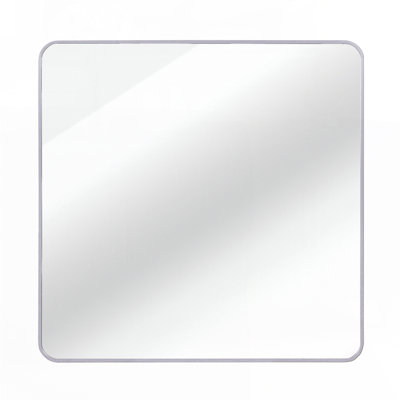 Square Metal Framed Bathroom Mirror