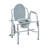 Steel Drop Arm Bedside Commode With Padded Arms