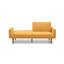 Eveline Queen 204cm Upholstered Convertible Sofa-1163411765