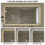 Miroir de salle de bain avec cadre en alliage d'aluminium et coins arrondis-2017793802-2017793797