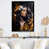 Impression noire sur toile encadrée sélectionné