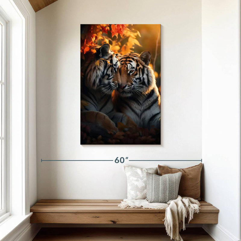 Brampt Romantic Tigers, 45" H x 30" W