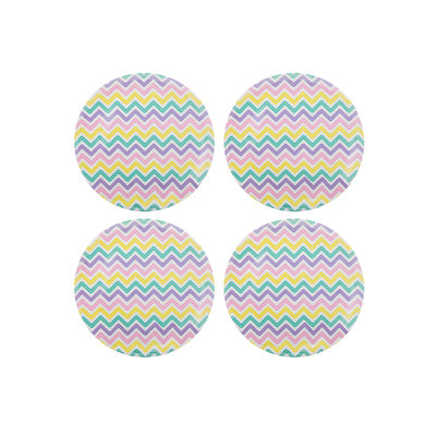 Vivid Melamine Salad Plate Set Of 4