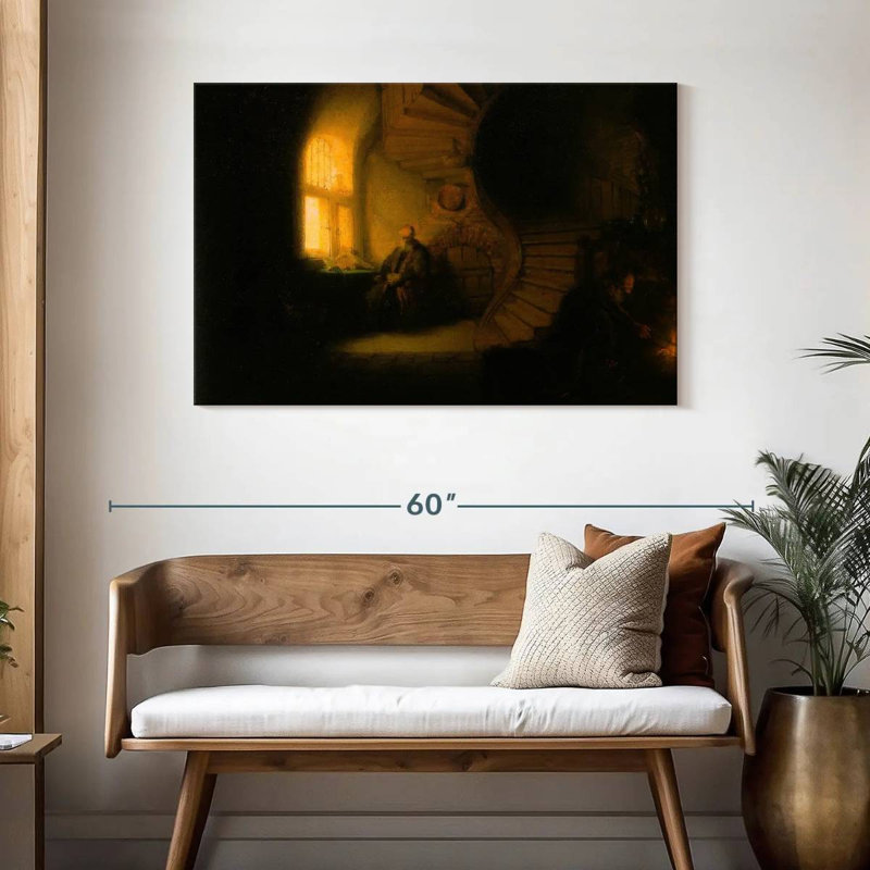 Leisha Philosopher In Meditation, 30" H x 45" W