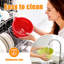 Doublures en silicone PQPO compatibles avec les bols de robot pâtissier KitchenAid à tête inclinable de 4,5 à 5 pintes, 2 doublures avec couvercles (blanc + rouge)