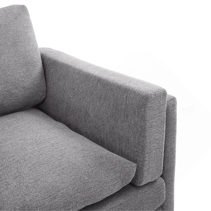 Canapé 3 places 79,5 po Modern, Gris clair