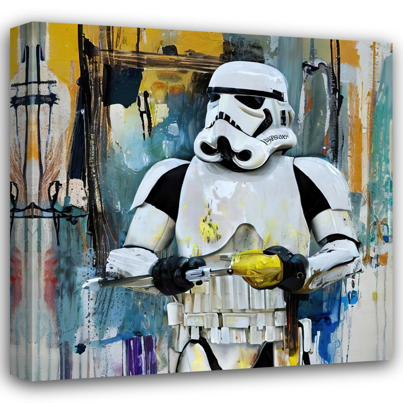 «Stormtrooper Two» par Stephen Chambers, impression sur toile tendue, L 15 po x H 15 po