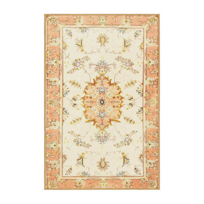 Tapis traditionnel jaune / orange Colitta