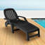 Chaise longue d'extérieur réglable à roulettes Mistry-1050819806