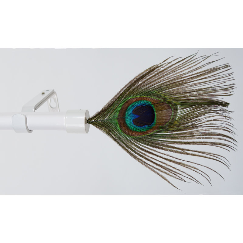 Tringle à rideaux simple Chavers, 0,75 po x l 120 po x P 0,75 po, Blanc