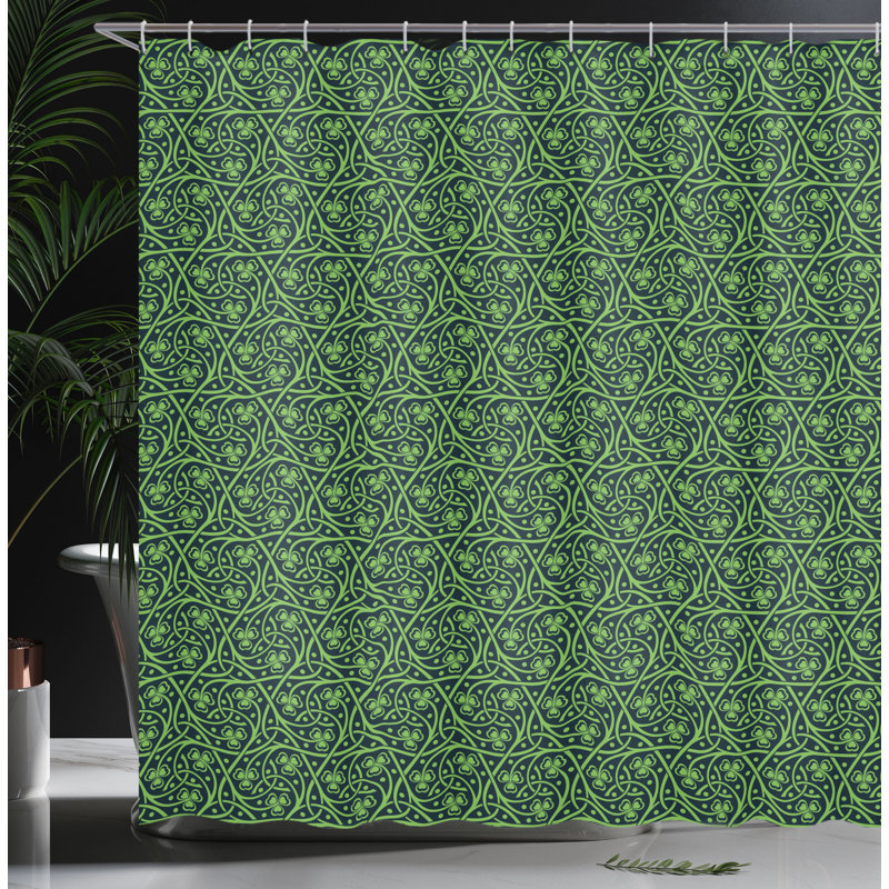 Shower Curtain with Hooks Included, 70"H x 69"W