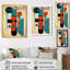 Décoration murale géométrique d'équilibre circulaire rétro - Mid-Century-62491092-62491103