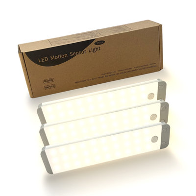 Wireless Motion Sensing Under Cabinet Lighting,8Inch LED Warm Dimmable 30AJ Night Light