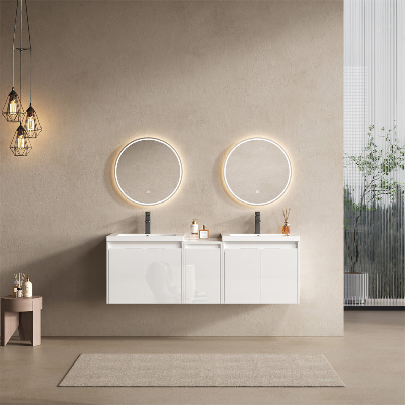 Meuble-lavabo 60 po avec lavabo en résine