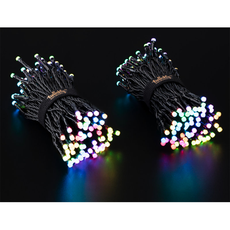 Twinkly Smart Custom 400 Bulb RGBW LED Smart String Lights with USB Music Dongle