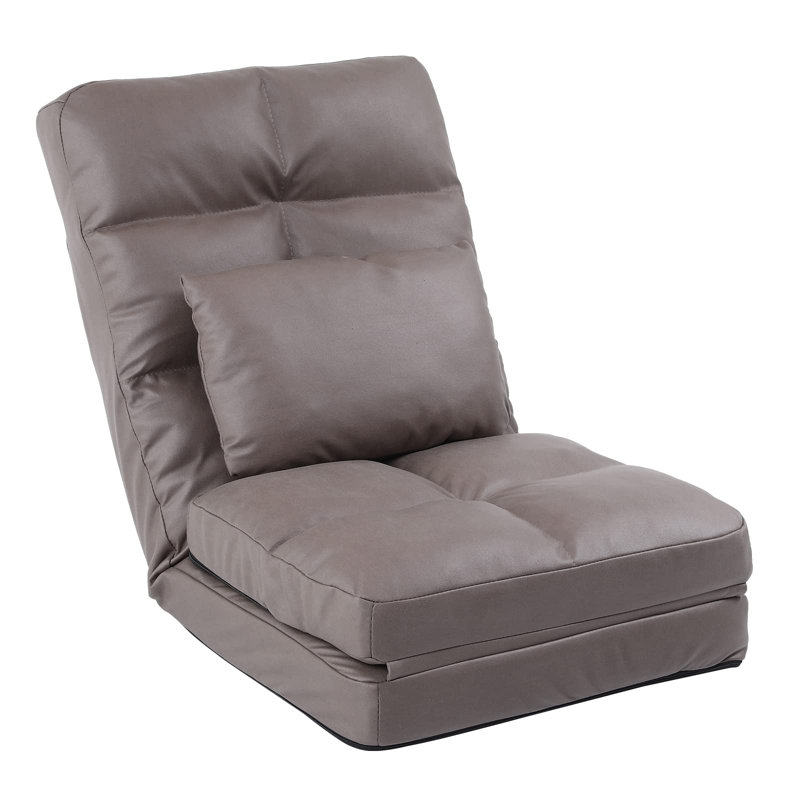 Floor Chair With Back Support For Adults Adjustable 14 Positions Video Game Chairs Foldable Floor Lounger With Pillow