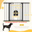 Barrière extra large pour animaux avec petite porte -119937989-119937990