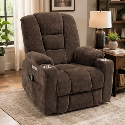 Fauteuil inclinable brun simple Power Lift