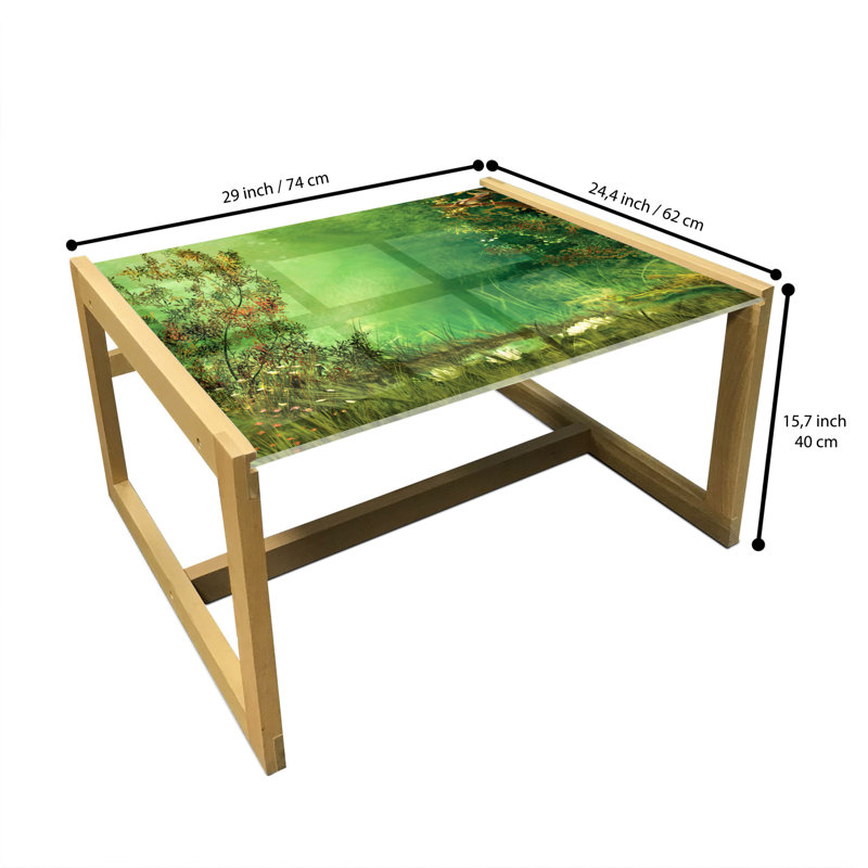 Irfaan Sled Coffee Table, 62cm H x 74cm W x 40cm D