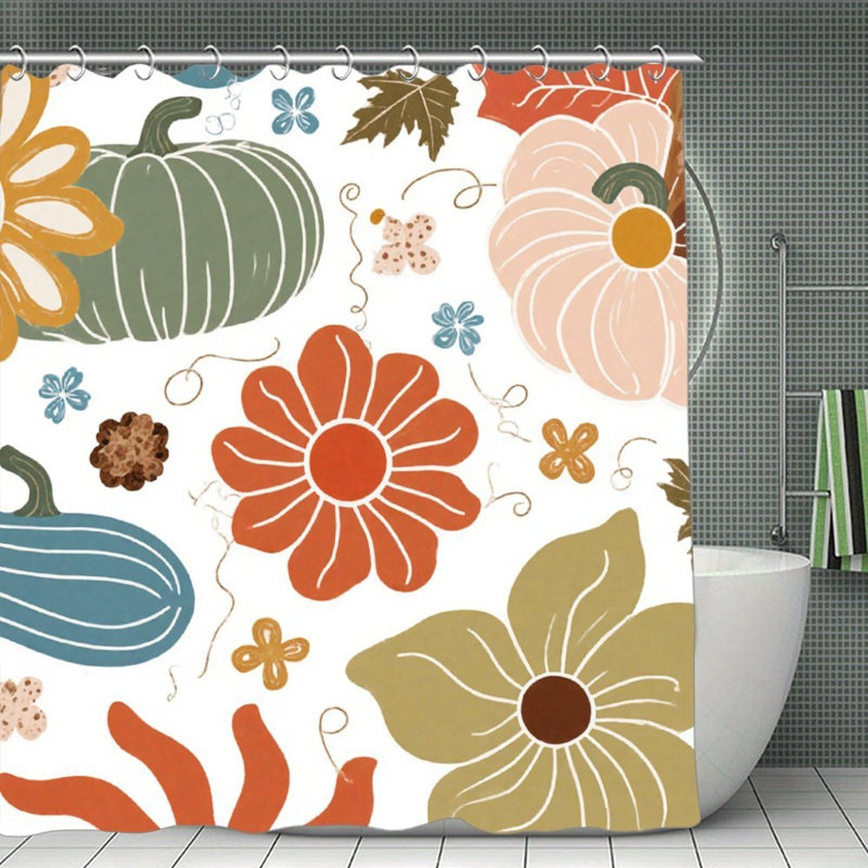 Rideaux de douche Autumn Pumpkin 71 x 71