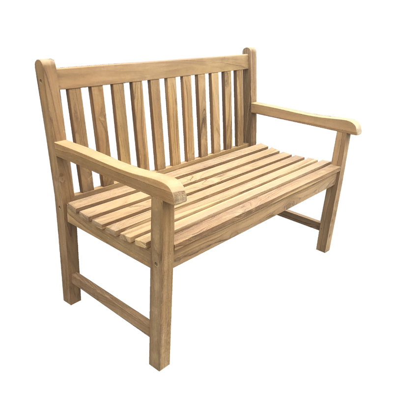 Banc pour 2 personnes Teak River, H 34 po x l 50 po x P 25 po