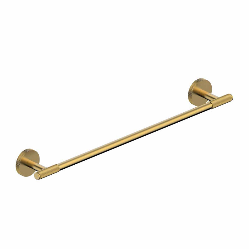 Barre à serviettes murale 25,7 po Klass, Or brossé, H 2,1 po x L 20 po x P 2,7 po