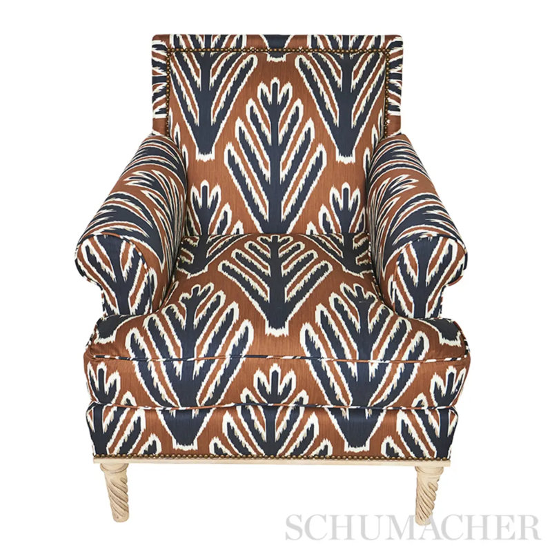 Schumacher x Johnson Hartig Bodhi Tree Fabric, Brown/Black