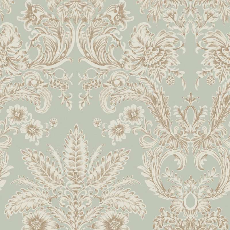 Parlor Paper - Glacial Wallpaper, Antique Glaze