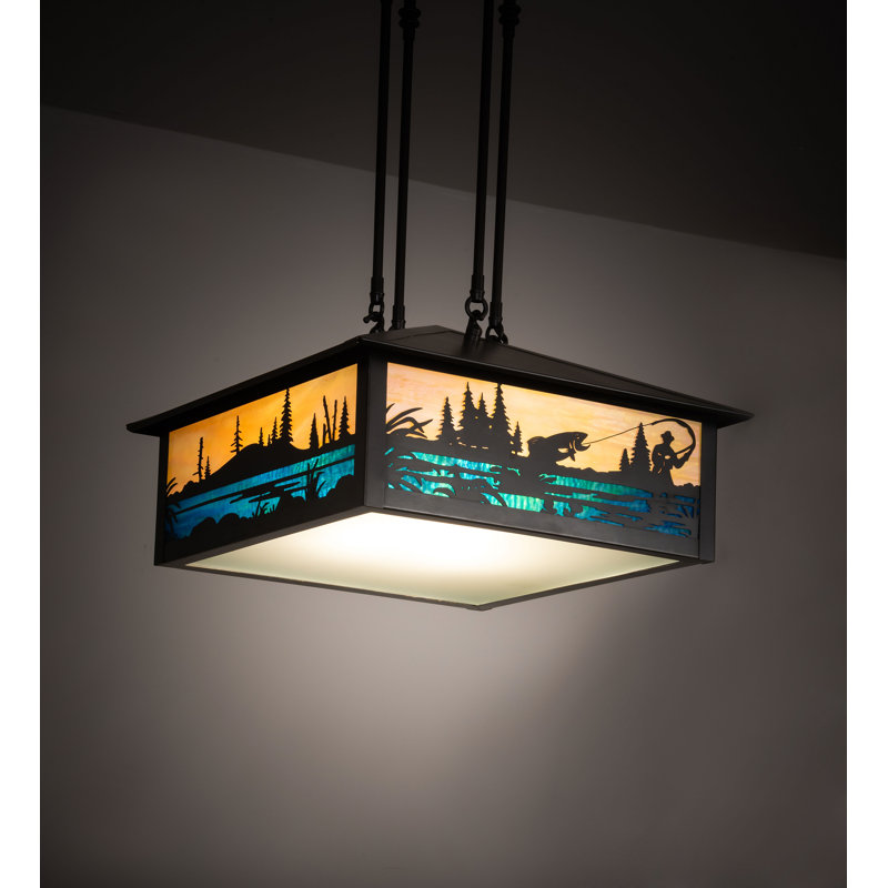 Fly Fishing Creek 3 - Light Pendant